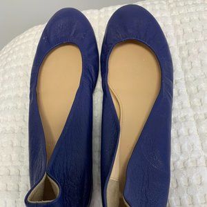 J.Crew Royal Blue Cece Ballet Flat" in Genuine Italian Leather